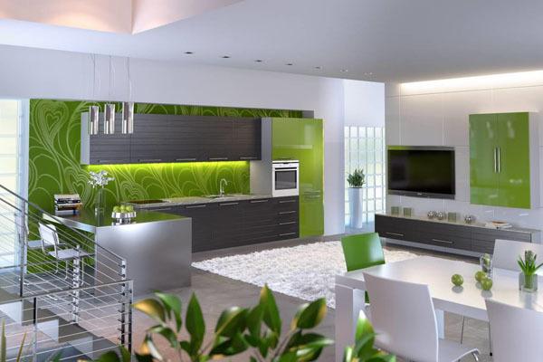 Grön köksdesign - modern och snygg