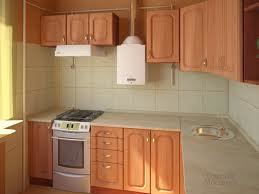 interiör i ett litet kök med en gasvärmare