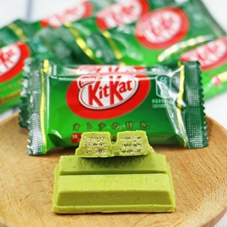 Gissa kanske Grön Kit Kat med vad smak? / Foto: wenzhousupermercados.com