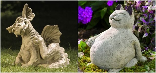Hur man gör sina egna konkreta trädgård skulpturer
