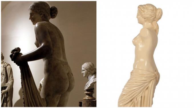 Aphrodite av Cnidus och Venus de Milo: pop avund.