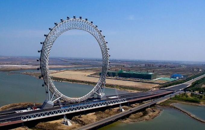 De slog igen rekord: kineserna har byggt världens första pariserhjul utan axel
