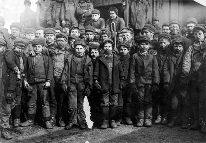 
Barn gruvarbetare i USA.
