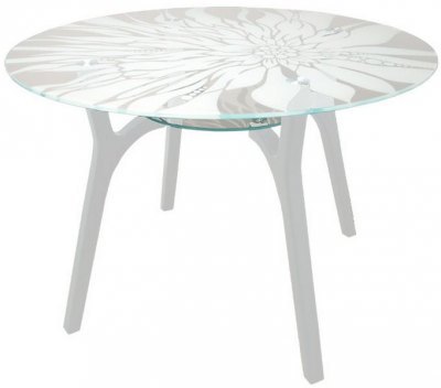 Designat mönstrat köksbord för glas