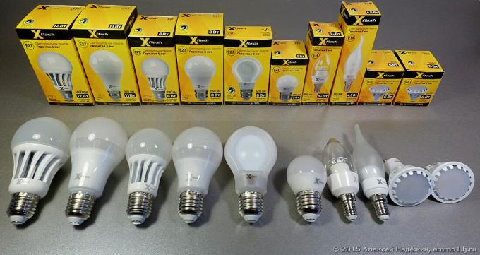Hur LED-lampor, deras fördelar och sorter
