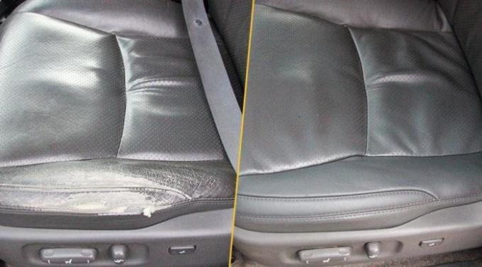 Små skrubbsår på lädersäten kan också vara förklädd, men allvarliga skador att kräva kostsamma reparationer. | Foto: amdplus.ru.