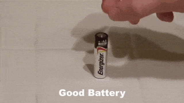 Arbete batteri behåller positionen.