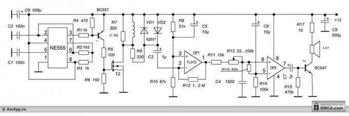 Fig. 1. Arbeta schema detektor "Pirate"