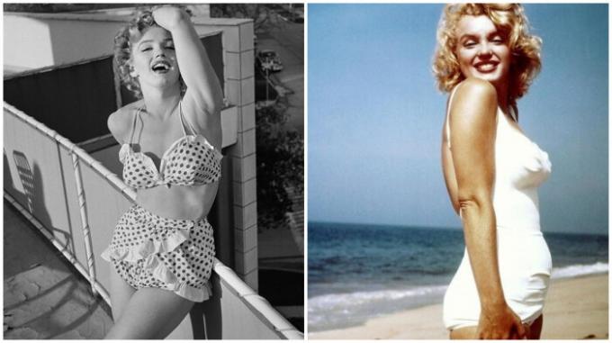 Även Marilyn Monroe kunde inte alltid agera i en bikini ...