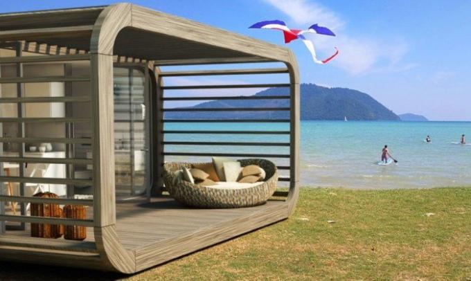 Coodo - en modulär hem som du kan sätta på stranden.