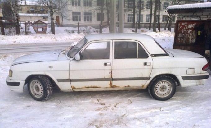Body of GAZ-3110 är en sorglig syn. | Foto: drive2.ru.