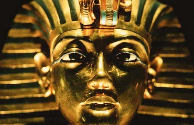 Mask av Tutankhamun.