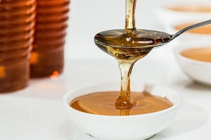 Matlagning honung lösning. Illustration för en artikel som används öppen källkod