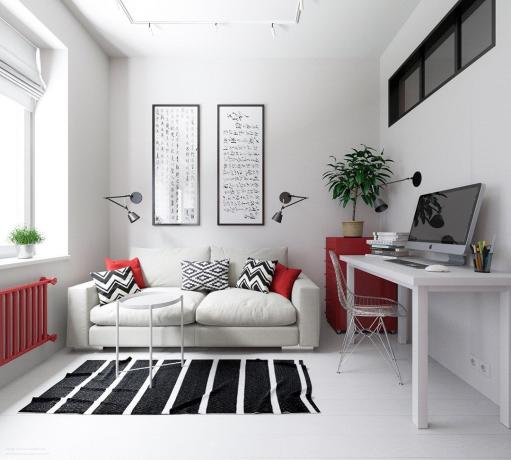 Hur man lägger till färg till svartvitt interiör: 7 idéer från designers