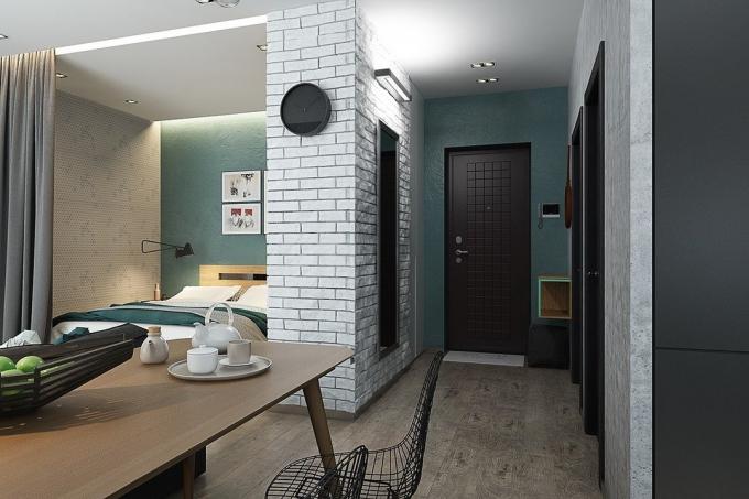 Interiören i veckan: eleganta lägenhet för ett ungt par på 45 m²
