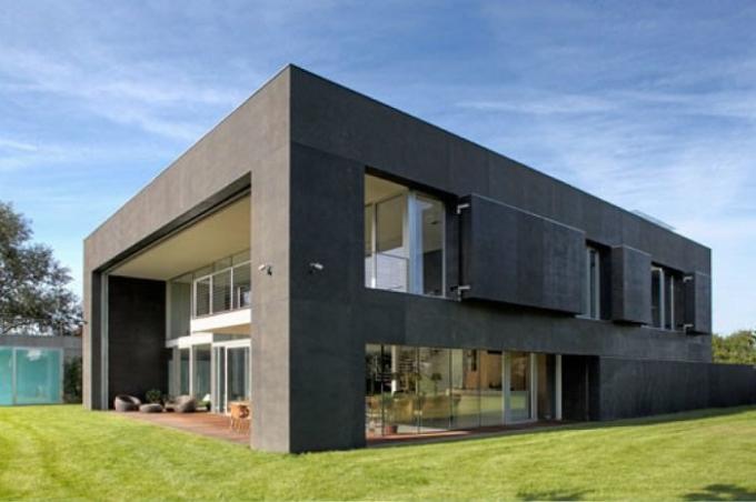 Monolitisk betong hus i Polen.
