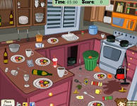 Fortfarande från videospelet för barn "Rengör köket"