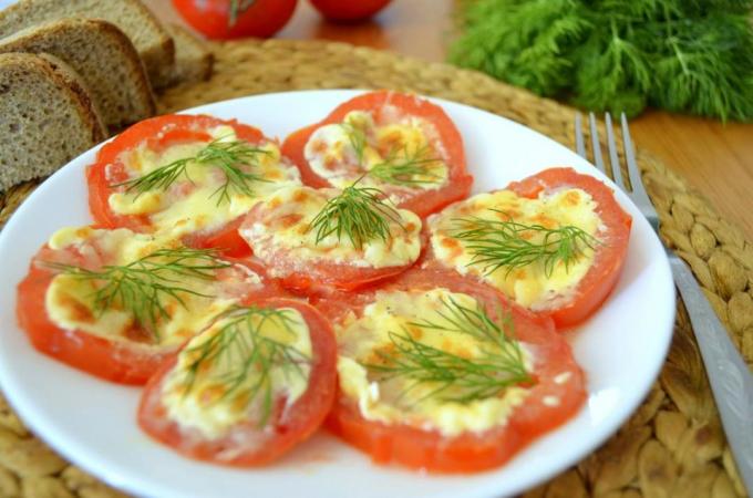 Bakade tomater med ost