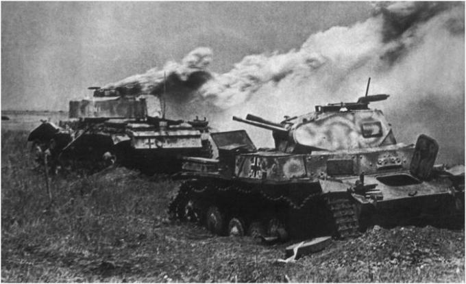 Redan det första slaget visade att tyska stridsvagnar inte är så tillförlitliga. | Foto: yandex.ua. 